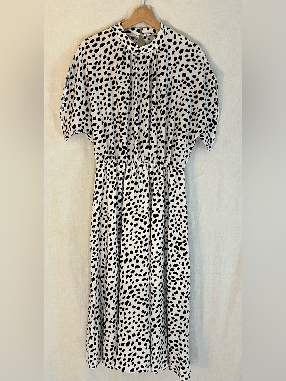 Unbranded Black & White Print Midi Dress